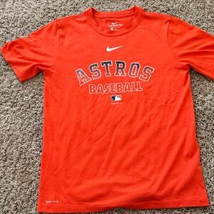Nike Astros Baseball Tee in Bright Orange